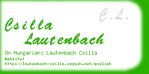 csilla lautenbach business card